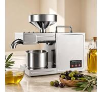 Automatic Oil Press Machine, 820 W Cold & Hot Press with Digital Control