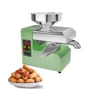 Automatic Oil Press Machine - Cold Hot Press Mode, 40℃ to 300℃ Temperature Control, 8kg Capacity, Low Noise for Home Nut and Seed Oil Making