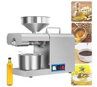 Automatic Oil Press Machine for Cold and Hot Pressing - Extract Nut Oils from Peanuts, Sunflower, Flax, Avocado, Sesame Seeds