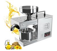 Automatic Oil Press Machine for Hot/Cold Oil Extraction - Essential Oil Press Machine for Peanut, Flax Seed, Perilla, Sunflower, Sesame