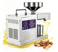 Automatic Oil Press Machine, Hot & Cold Electric Oil Extractor for Home Commercial Use, 40-300℃ for Walnut, Olive, Peanut, Coconut, Soybean, Sunflower Seeds