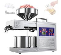 Automatic Oil Press Machine, Hot & Cold Oil Extraction for Peanut Flax Seed Perilla Sunflower Sesame, Commercial Home Use Essential Oil Press