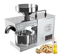 Automatic Oil Press Machine, Hot & Cold Pressing, Intelligent Control, Nut Seeds Extractor for Commercial and Domestic Use