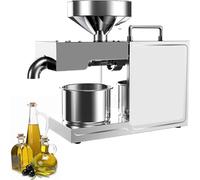 Automatic Oil Press Machine，Professional Oil Press, Automatic Machine Commercial Grade Extractor for Flax Peanut Hemp Seed Sesame Sunflower