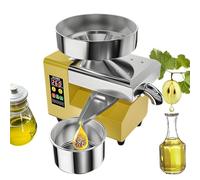 Automatic Oil Press Machine Stainless Steel | 5-9kg/h | Cold & Hot Press for Coconut, Almond, Soybean, Camellia, Sesame & Walnut | New 1500W Electric Oil Maker with Smart Temperature Control -Yellow