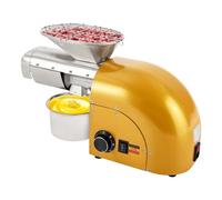 Automatic Oil Press Machine, Stainless Steel Cold Hot Press for Coconut, Cocoa Beans, Nuts, Grain Spices, Adjustable Temperature