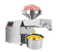 Automatic Oil Press Machine, Stainless Steel Electric Hot/Cold Nut and Seed Extractor for Home and Commercial Kitchen