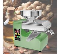 Automatic Oil Press Machine with Dual Hot & Cold Modes, Compact Stainless Steel Design for Home Use, Ideal for Olive, Peanut, Coconut, and Sesame