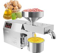 Automatic Oil Press Machine with Temperature Adjustment and Touch Screen for Cold and Hot Pressing of Various Seeds and Nuts