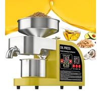 Automatic Oil Press Machine with Temperature Control for Cold and Hot Pressing, Ideal for Extracting Oil from Various Seeds and Nuts