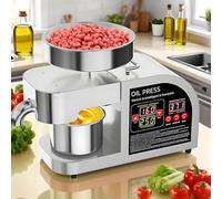 Automatic Oil Press Machine with Temperature Control for Cold and Hot Pressing, Ideal for Extracting Oil from Various Seeds and Nuts