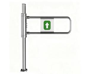 Automatic One-Way Safe Gate, 90° Manual Open Self-Cng Pedestrian for Library market Entrances, 31.5in（80cm）