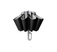 Automatic Open And Close Functional Umbrella With Carabiner Handle, Sturdy Folding Umbrella No Flip With Reflective Rim, Inverted Umbrella Sun-proof Wind-proof For Sunny&Rainy Day, 49'' (Fog Grey)