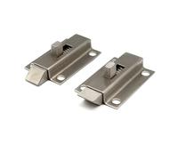 Automatic Open Latch Device with Spring, Door Pin MX03 Electroplated Blue White Zinc Alloy Latch Industrial Door Latch 1Pcs(Steel Forward)