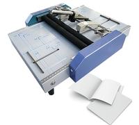 Automatic Paper Binding and Folding Machine, Multifunctional Stapler with Adjustable Guides for Office and School Use