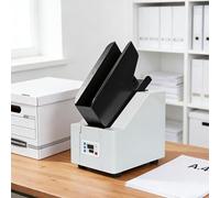 Automatic Paper Sorter, Desktop Paper Jogger with 70mm Capacity, Ideal for A4/A5 Papers, Fast 5s Alignment for Schools, Banks, and Offices, Efficient Document Finisher