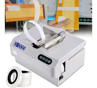 Automatic Paper Tape Binding Machine, Intelligent Banknote Bundler, 30 Bundles/Min, Counting Function, Hot Melt Cross Binding, for Bank, Office, Retail, Tie Bills Receipts Paper(Machine+43 Rolls)
