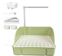Automatic Parakeet Bird Bath With Pump, Bird Shower Fountain, Parrot Bathing Container, Quiet And Compact, Easy To Install, 29x22x33cm, For Small To Medium Birds
