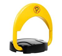 Automatic Parking Barrier Remote Control Parking Lock with Alarm Private Car Parking Space Guard, Durable Carport Auto Stall Barrier, IP67 Waterproof, 4410LBS Load, 65.6FT Range Folding Design Batter