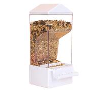 Automatic Parrot Feed, Automatic Bird Feeder for Cage, Smart Clear Bird Feeder Dispenser, Large Capacity Food Container, Anti-Spill Cage Accessories for Garden, Cockatiel, Finch
