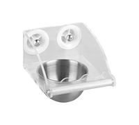 Automatic Parrot Feeder Drinker, Easy Installation, 11x15x10.5cm, Bird Cage Feeder, Acrylic Seed Food Container Cage, Promotes Hygienic Feeding, for Home or Aviary Use