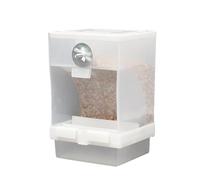 Automatic Parrot Feeder | Food Container Acrylic With Perch,Easy-Install Cage Accessories, For Small And Medium Lovebirds Parakeets