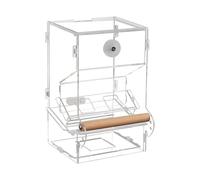 Automatic Parrot Feeder for Cage - Cage Automatic Food Feeder,Bird Feeding Tool with Integrated Pallets for Cockatiels, Parakeets, Lovebirds, Medium Parrots, Budgies