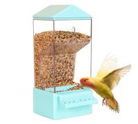 Automatic Parrot Feeder - Parakeet Feeder Clear Dispenser - Cage Accessories Anti Spill Large Capacity Drinker for Finch, Cockatiel in Backyard