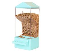 Automatic Parrot Feeder,Parakeet Feeder Clear Dispenser | Squirrel-Proof Food Container, Large Capacity Drinker, Cage Accessories for Backyard Finch Watching
