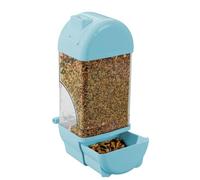 Automatic Parrot Feeder - PP 10 x 7.5 x 24.5 cm 800 g | Clear House-Shaped Bird Feeder | Large Capacity Anti-Spill Food and Water Container for Parakeets Cockatiels Squirrels Cage Accessories