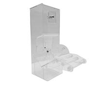 Automatic Parrot Feeder, Transparent Acrylic Cage Food Dispenser with Non-Slip Perches, Automatic Free Feeder for Parakeets, Parrots, Dogs