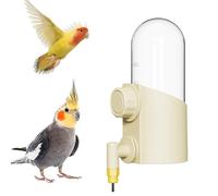Automatic Parrot Water Dispenser, 8.5oz Cage Mounted Bottle with No-Drip Spout for Small Birds like Budgies and Lovebirds, for Easy and Clean Hydration