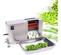 Automatic Pea Sheller, Commercial Semi-Automatic Bean Pea Peeling Machine with 4 Non-Slip Feet, 10kg/Hour Stainless Steel Stripping Bean Machine 35x19x23cm