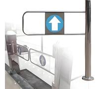 Automatic Pedestrian Gate Door, Stainless Steel Push-In Only Exit Device, Supermarket Entrance Door, Warehouse Barricade - 85 x 100 cm