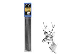 Automatic Pencil Lead Pack - 0.3mm, 0.6mm, 0.9mm Graphite Leads, Writing Supplies Box | 12 Piece Learning Set for School | Replacement Pencils for Students, Teens, Classroom, Home, Zeich