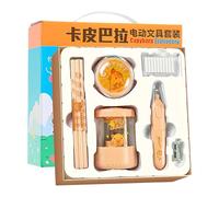 Automatic Pencil Sharpener, Electric Eraser with Vacuum Cleaner Function, Battery Operated Pencil Sharpener in Capybara Animal Shape, for School, Studio & Home