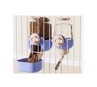Automatic Pet Cage Automatic Water Dispenser, Dog Hanging Kettle, Cat Feeder Pet Feeder(Blue)