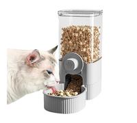Automatic Pet Feeder - 3.5 Litre Water Dispenser Double Bowl System Capacity | Cat Dog Food Station for Dry Food Hanging Tank Removable Durable Home Travel