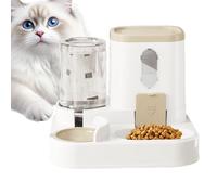 Automatic Pet Feeder and Drinker - Timed Dry Food Dispenser with Large Capacity Bowl, Electronic Programmable Portion Control | Gravity Tri