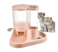 Automatic Pet Feeder and Water Supply Kit | 2 in 1 Automatic Pet Feeder Kit, Transparent Feeding Tool for Cats, Dogs and Other Animals Designed to Make Cleaning Easy, Your Cat Can Drink Clean Water