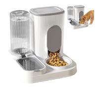 Automatic Pet Feeder - Auto Feeder Cat Dog Water Dispenser,2 in 1 Feeding Station Food Bowl Container Freshness Preservation for Kitten Puppy Animals Pets