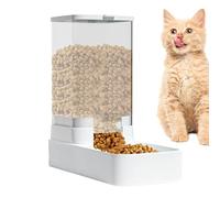 Automatic Pet Feeder, Automatic Feeder Cat Dry Food, Leak-Proof Gallon Capacity Waterer Adjustable Feeding Station for Kitten Dog Indoor Outdoor Travel