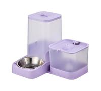 Automatic Pet Feeder, Cat Food Feeder and Water Dispenser, 12.01x10.43x5.71 inches, Built-In Stainless Steel Bowl, Large Capacity Storage Container for Small, Medium, Breed Feeding