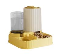 Automatic Pet Feeder | Large 2 in 1 Dispenser - Automatic Feeder for Cats Dry Food Water Dispenser - For Puppies Cats Small Animals Indoor Outdoor Home Living