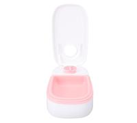 Automatic Pet Feeder Smart Timed Feeding Separate Food Storage System for Dogs Cats Small Medium Pets Plastic 24x14x6cm (Pink)