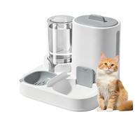 Automatic Pet Feeder Visible Large Capacity Drinking Station | Double Automatic Cat Feeder Pet Supplies for Small Large Puppy Kitten Indoor Outdoor Home Living Room Garden Yard