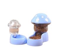 Automatic Pet Feeder & Waterer Set of 2 Pack, Pets Auto Gravity Food Feeder, Self Feeding Replenish Dog Cat Bowls for Small Large Pets Dogs Cats (Blue)