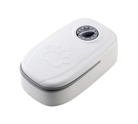 Automatic Pet Feeder with programmable Timer, dispenses Wet or Dry Food for Cats and Dogs on a Set Schedule.