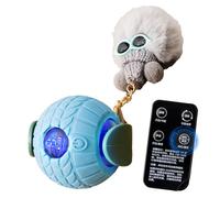 Automatic Pet Play Ball - Mobile Intelligence Toy with Variable Rolling Function and Soft Plush Cover | Active Toys for Cuck's Mental Exercise