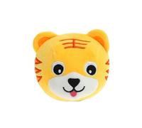 Automatic Pet Toy,Bouncing Musical Plush Toy for Pets - Jumping Tiger & Lion Soft Animal with Sound Effects,13x13cm Interactive Cat Dog Toys Cute Cartoon Interactive Bouncing Ball with Sound (Tiger)